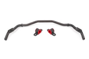 Ford Mustang Sway Bar Kit - Front - BMR Suspension - Hollow 38mm 3-Hole Adjustable - Black Hammertone - `15-`22